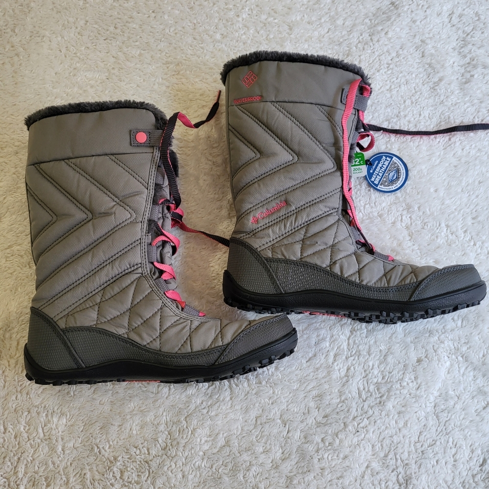 Waterproof Boots Gray Quilted Columbia